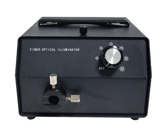 Fiber optic illuminator for microscopes, 21 volt 150 watt light box