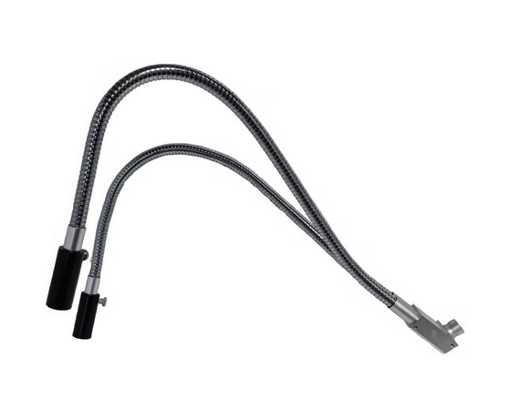 Dual gooseneck fiber optic light guides for microscope illuminator, 460mm
