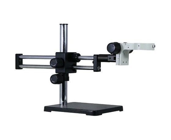 M2 dual arm bearing stand with focus arm for stereo zoom microscopes