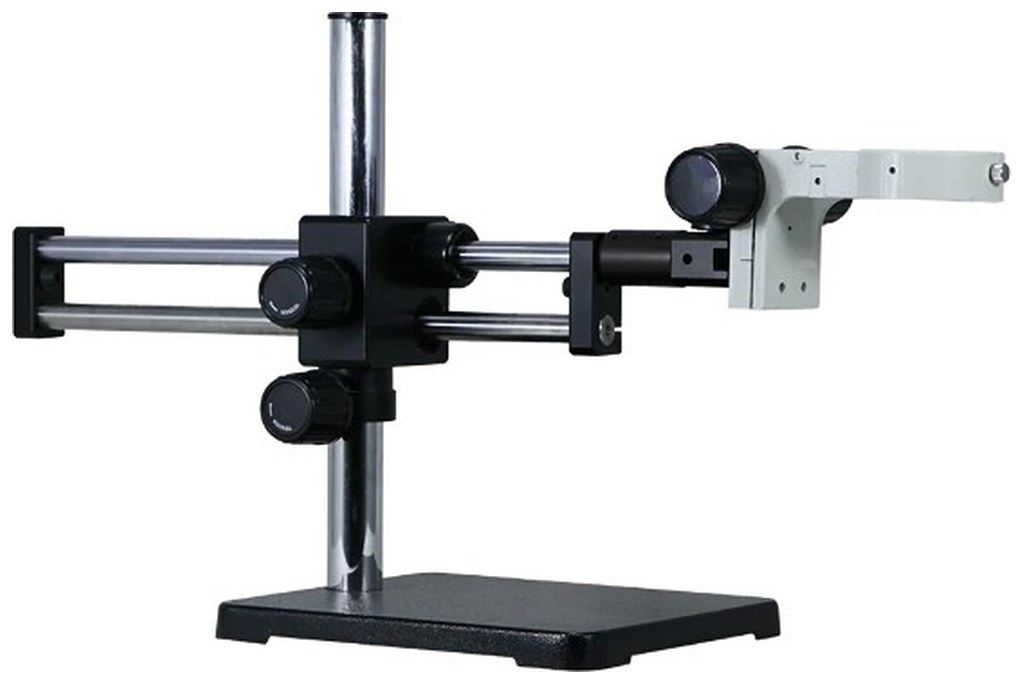 M2 dual arm bearing stand with focus arm for stereo zoom microscopes